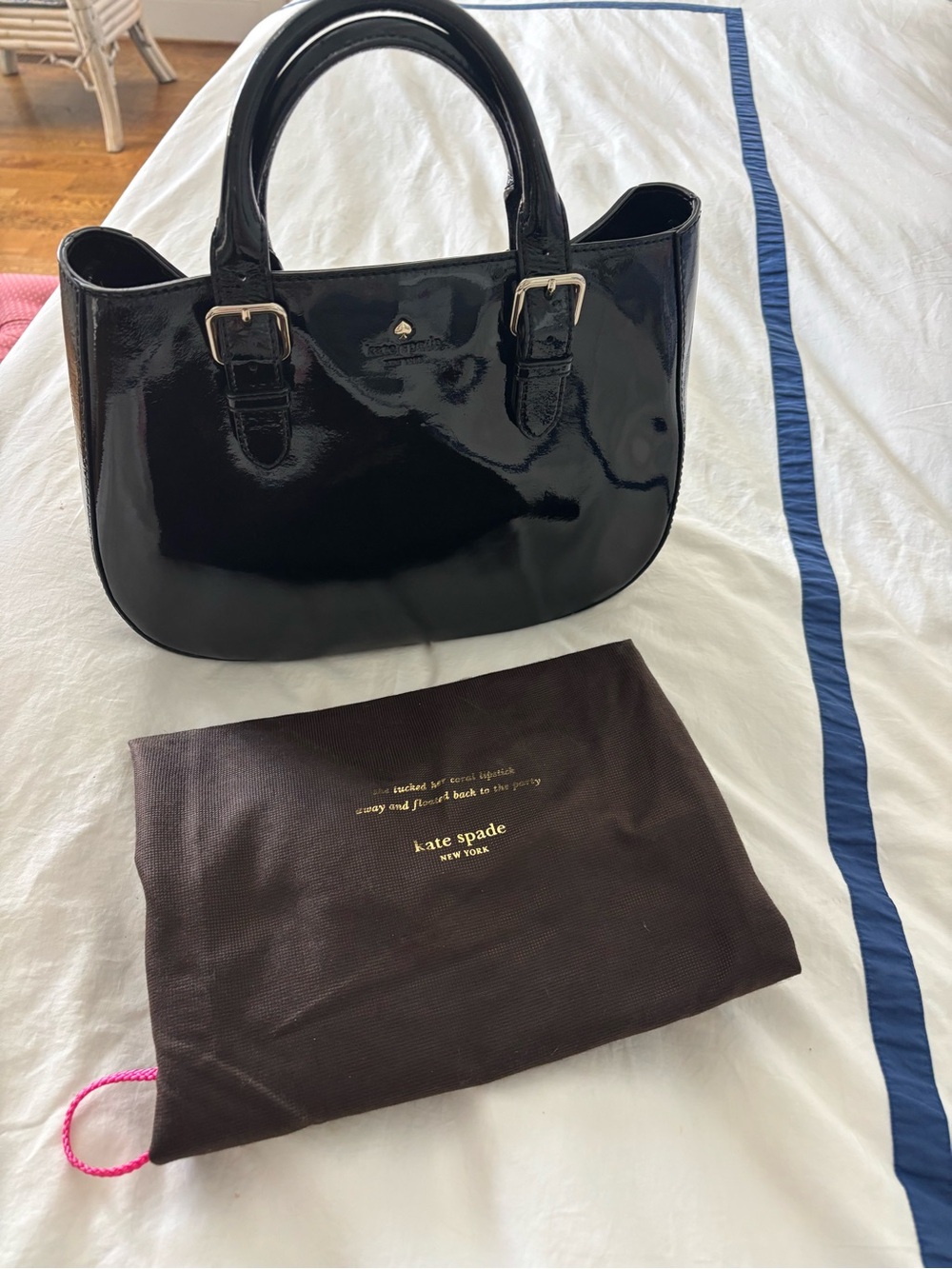kate spade Black Patent Leather Shoulder Bag